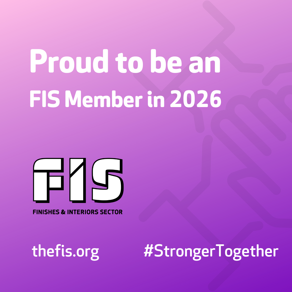Member of FIS — the Finishes and Interiors Sector trade association.