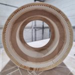 Circular porthole plasterboard component offsite manufactured