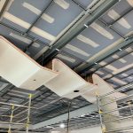 Pre-cut acoustic ceiling components by Innovate at SA