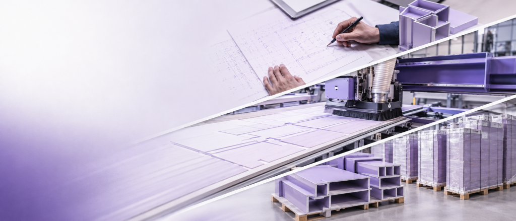 Offsite plasterboard preparation — drawings, CNC cutting and manufactured components ready for site